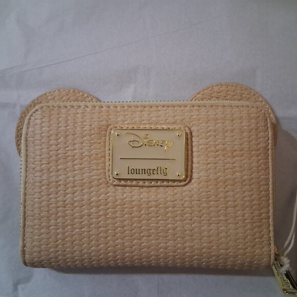 Loungefly Disney Mouse Woven Texture Zip Around Wallet - Picture 2 of 14